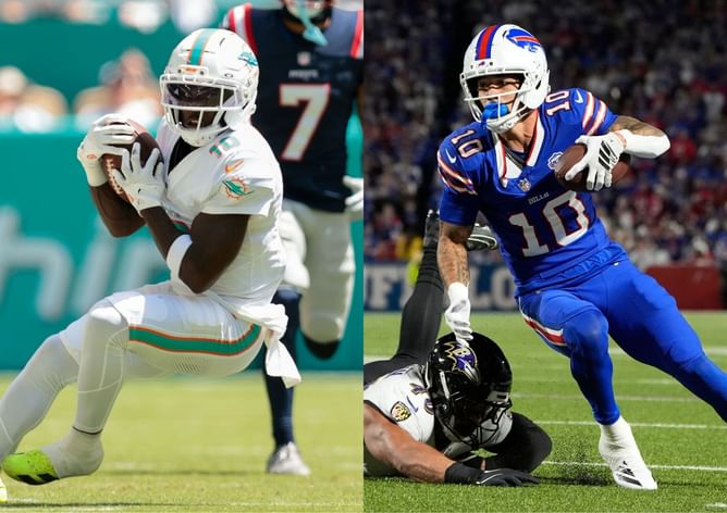 Tyreek Hill or Khalil Shakir Week 3 Start 'Em, Sit 'Em: Fantasy Football projection for WRs explored