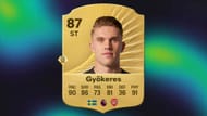 Gyokeres, the Arsenal superstar, is known for his speed (Image via EA Sports)