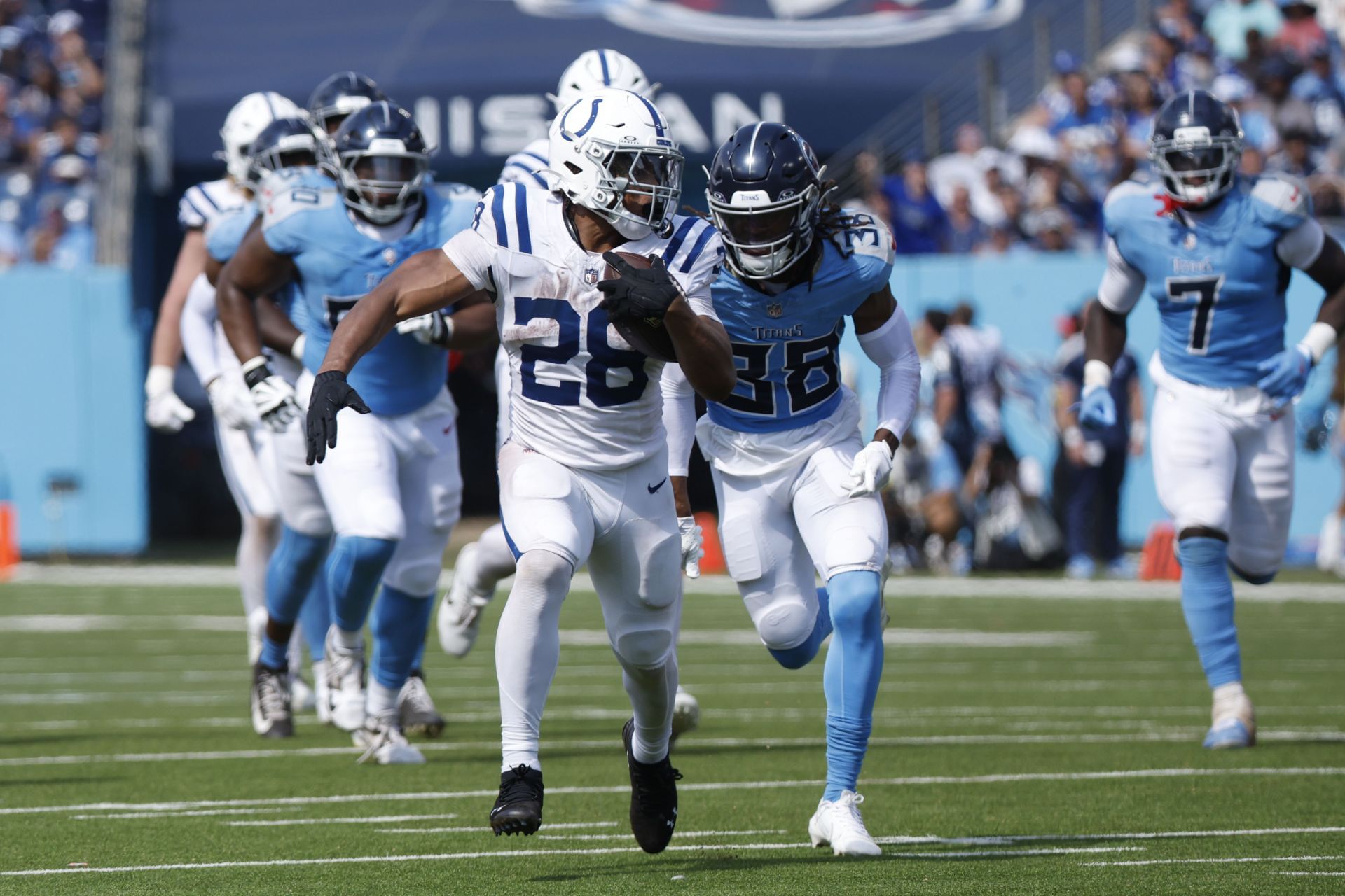 Jonathan Taylor at Colts at Titans - Source: Getty
