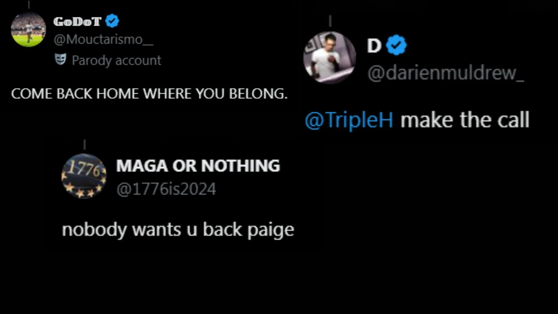 Fans react to Saraya&#039;s message. (Images via Saraya&#039;s X handle)