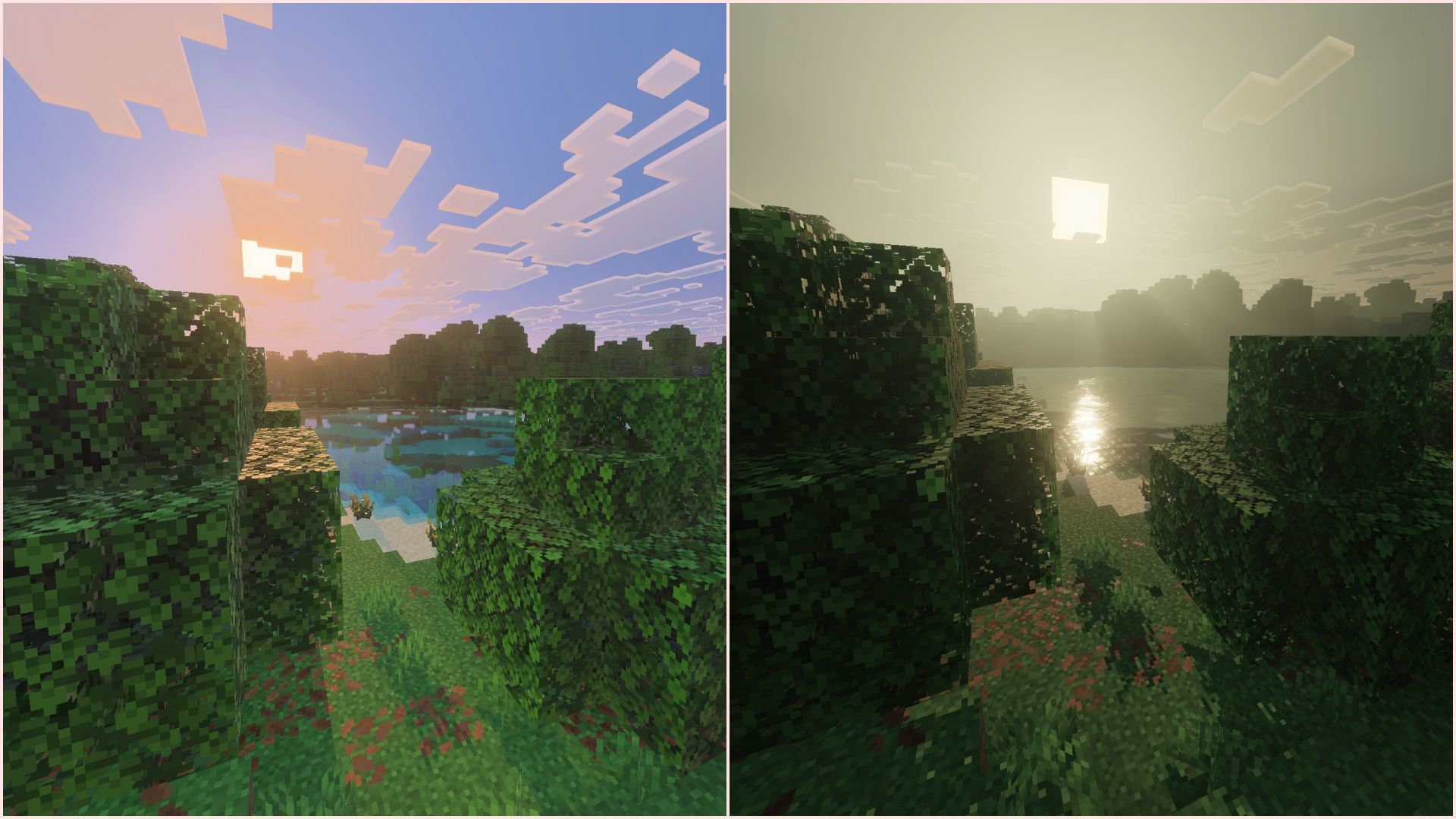 Minecraft Bedrock creators are now tweaking Vibrant Visuals in their own way (Image via Sportskeeda Gaming || Mojang Studios)