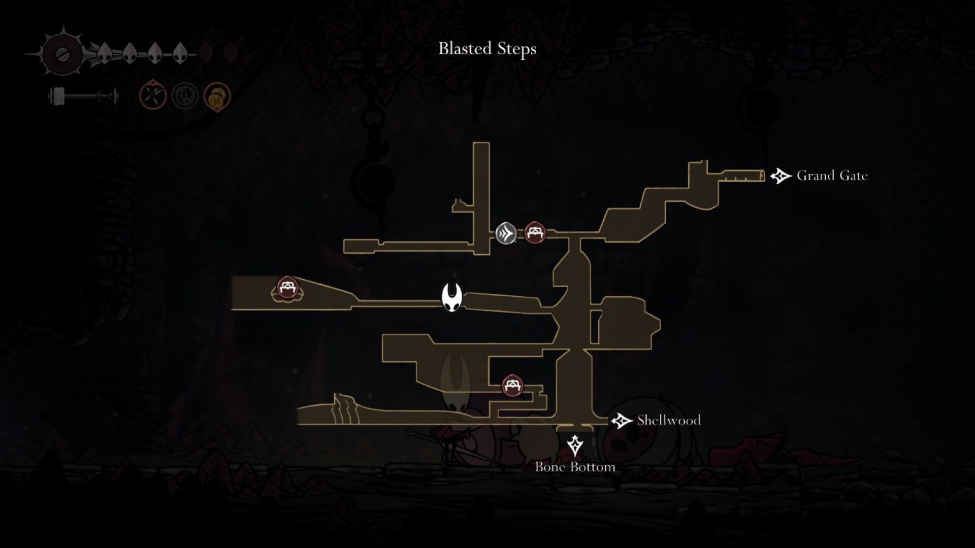 Great Conchflies location in Hollow Knight Silksong (Image via Team Cherry)