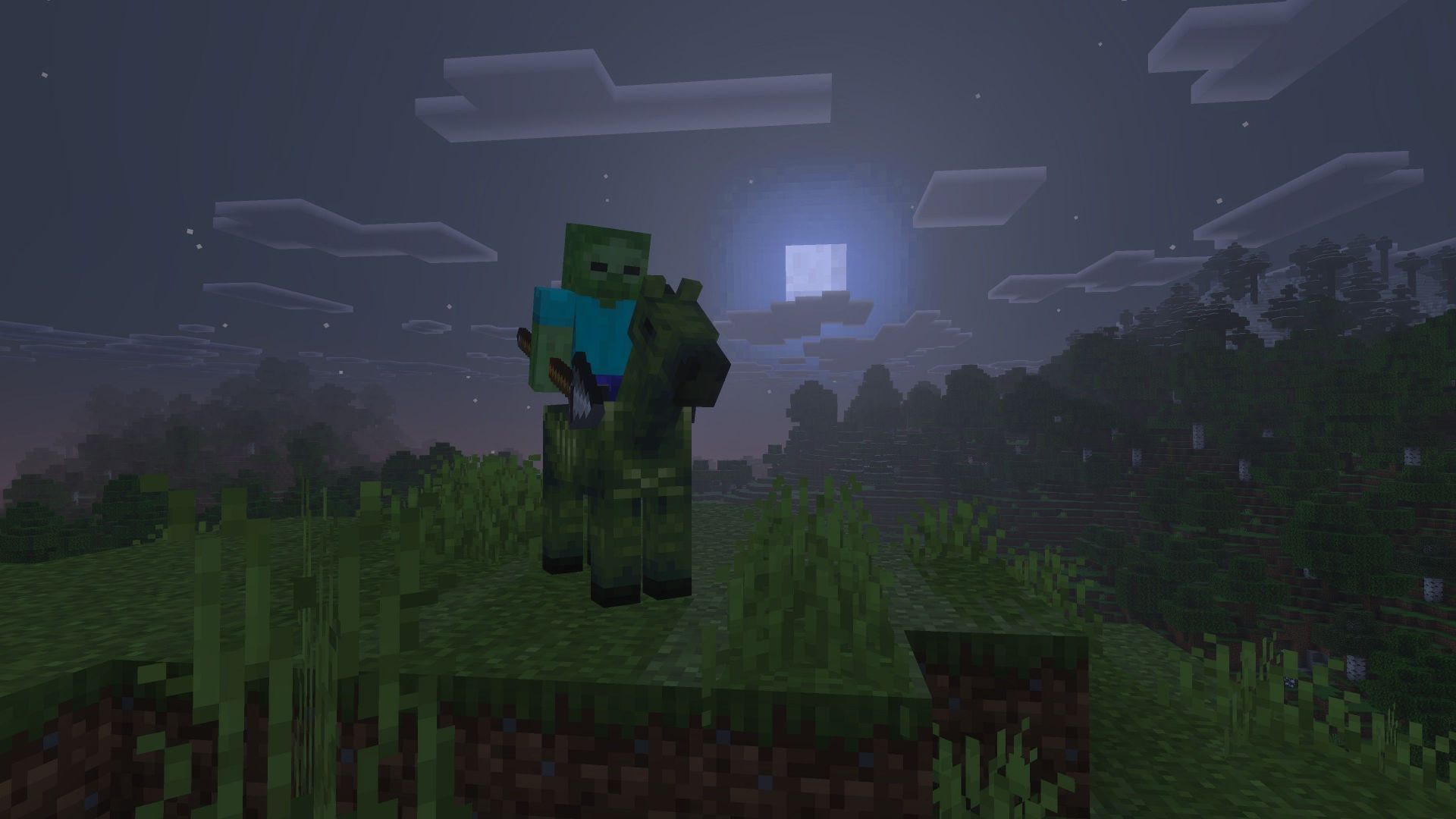 Zombie horseman (Image via Mojang)