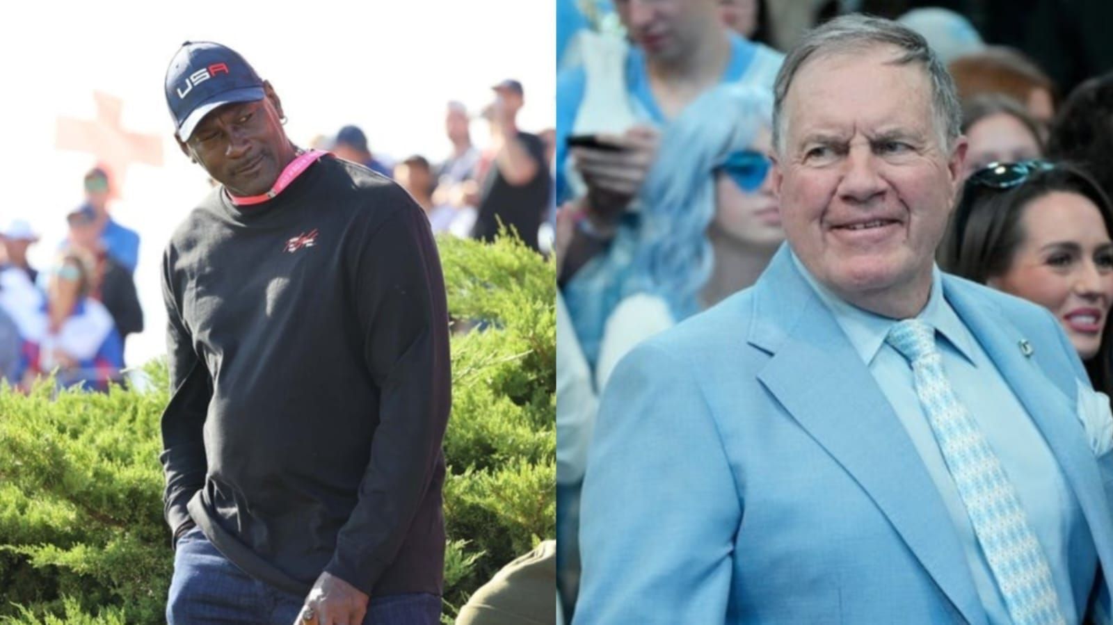 Michael Jordan (L) Bill Belichick (R) Image credit: IMAGN