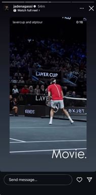 The son of Andre Agassi and Steffi Graf, Jaden 5 Screengrab of the Instagram of Jaden Agassi @jadenagassi