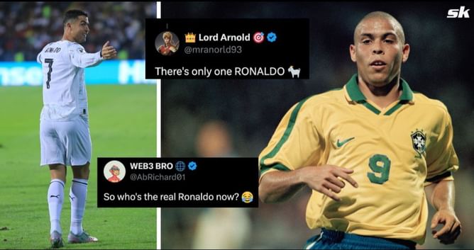 “Who’s the real Ronaldo now?”, “King of football” - Fans react as crazy goal stat in Cristiano Ronaldo vs Ronaldo Nazario debate revealed