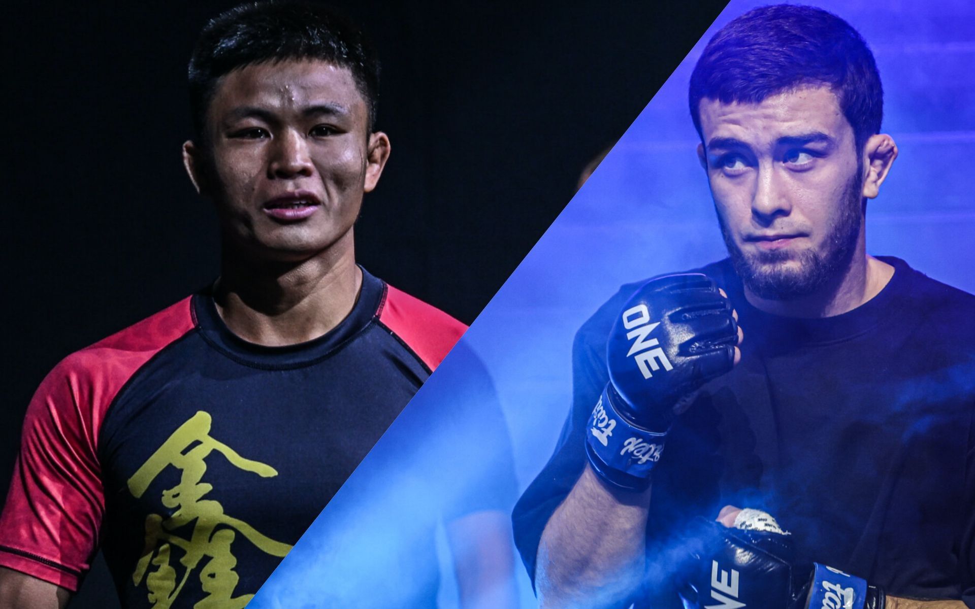 Hu Yong (L) and Sanzhar Zakirov (R) | Image by ONE Championship