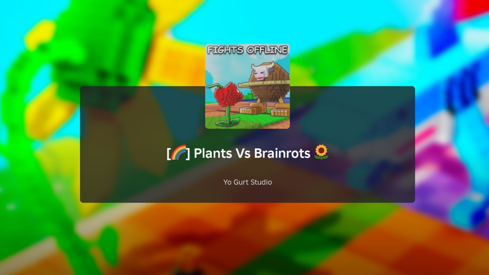Plants Vs Brainrots loading screen