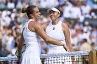 Aryna Sabalenka and Amanda Anisimova at Wimbledon 2025. (Photo: Getty)