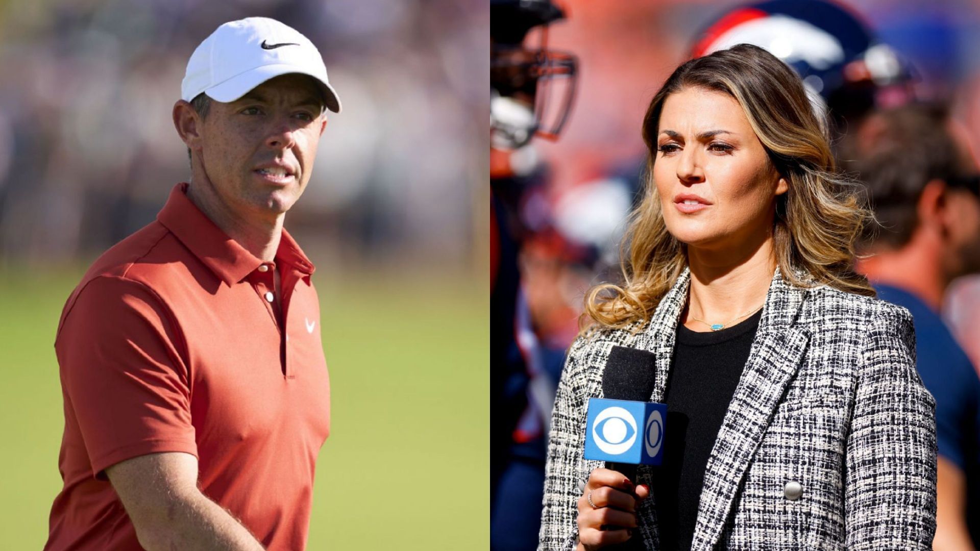 Rory McIlroy (on the left) and Amanda Balionis (on the right) / Source: Getty Images