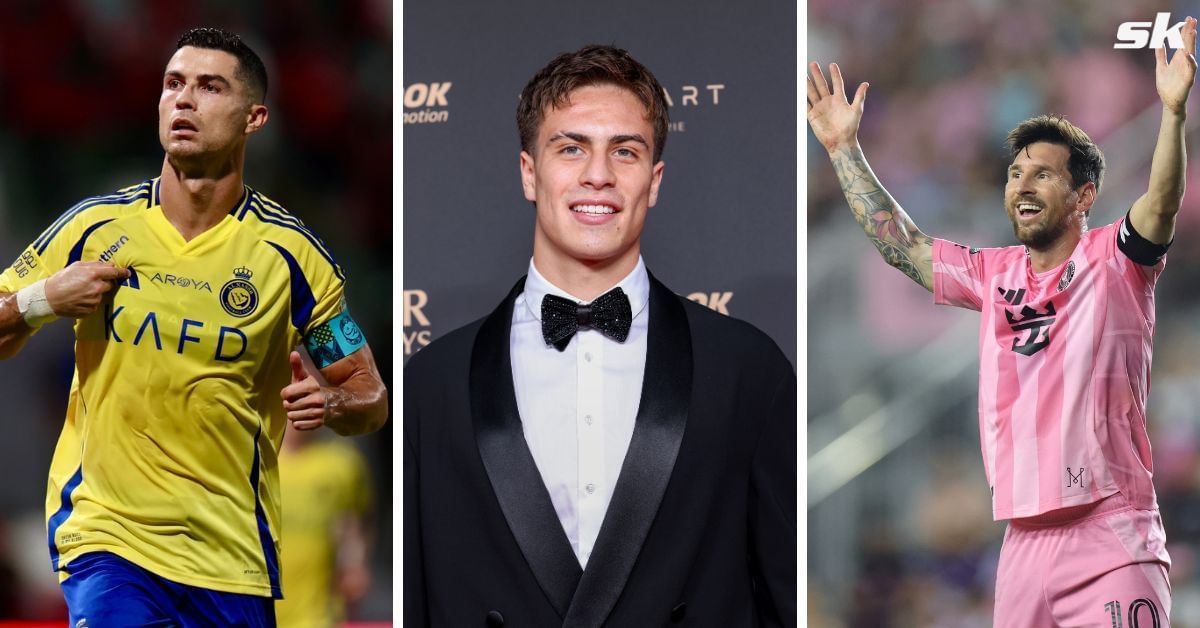 Cristiano Ronaldo, Kenan Yildiz and Lionel Messi