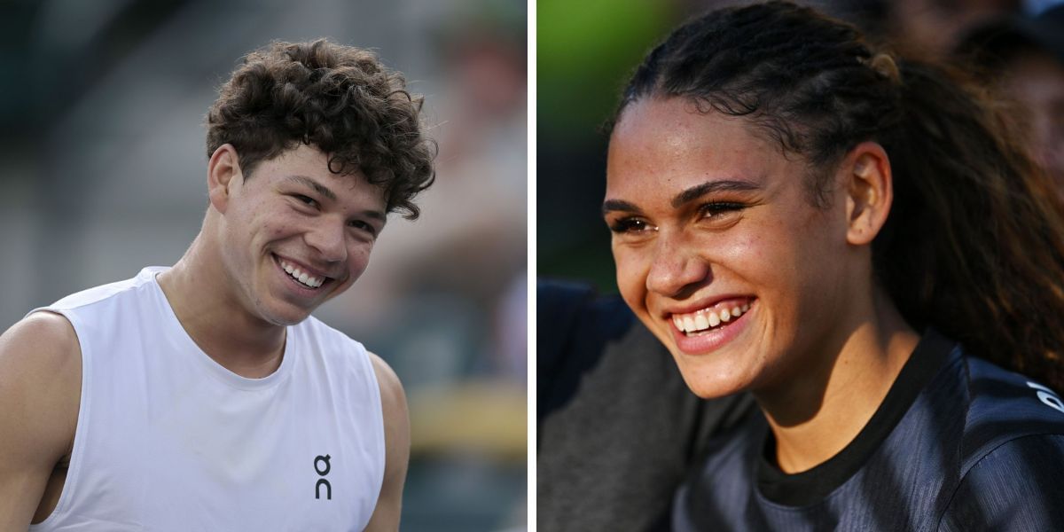 Ben Shelton and Trinity Rodman (Images by Getty)