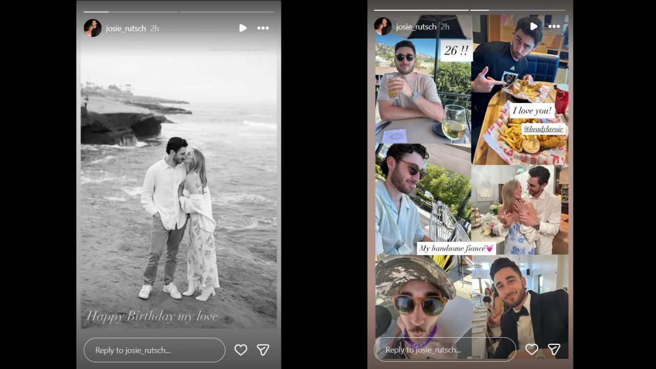 Screenshots of Josie Rutschman&#039;s Instagram Stories (Images from - Instagram.com/@josie_rutsch IG Stories)