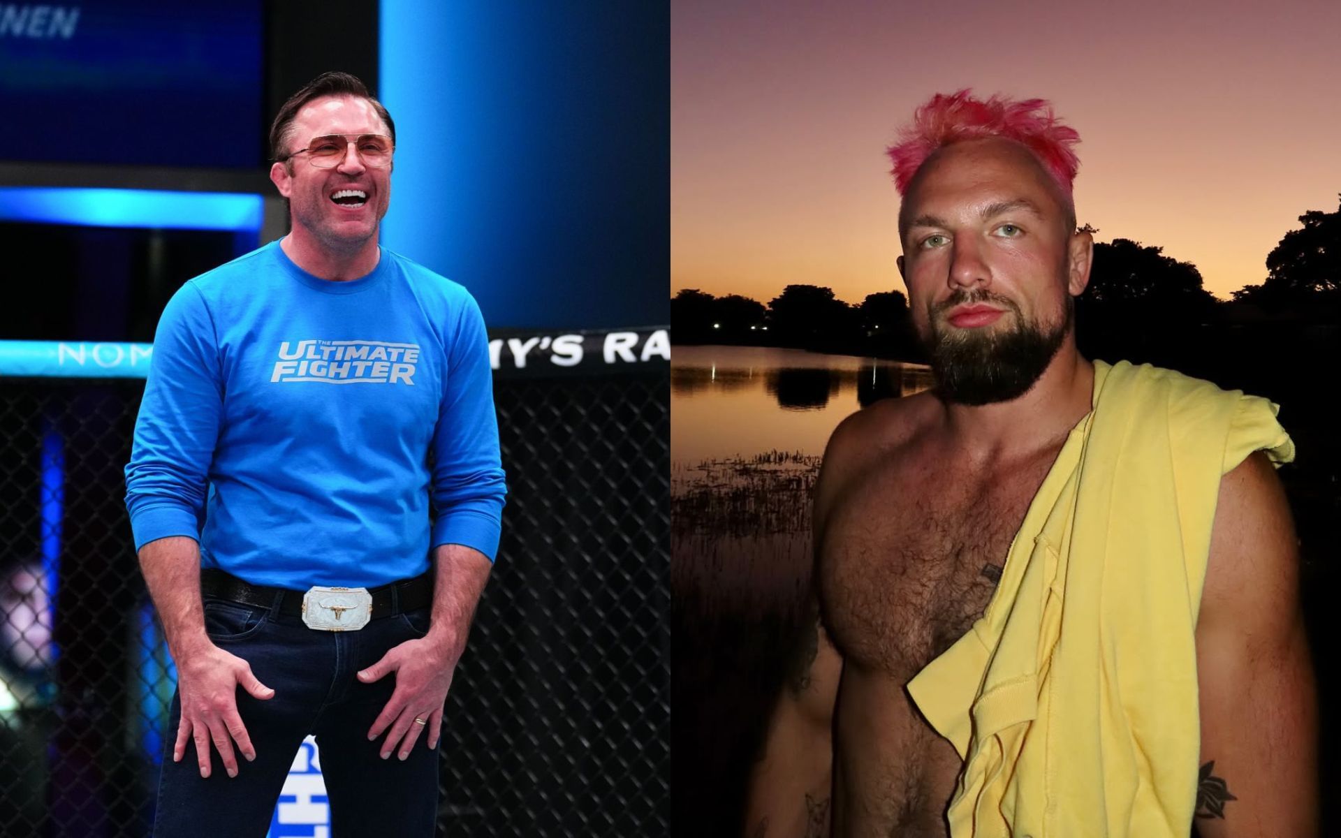 Chael Sonnen (left) reacts losing to Craig Jones (right). [Images courtesy: Getty and @craigjonesbjj on Instagram]