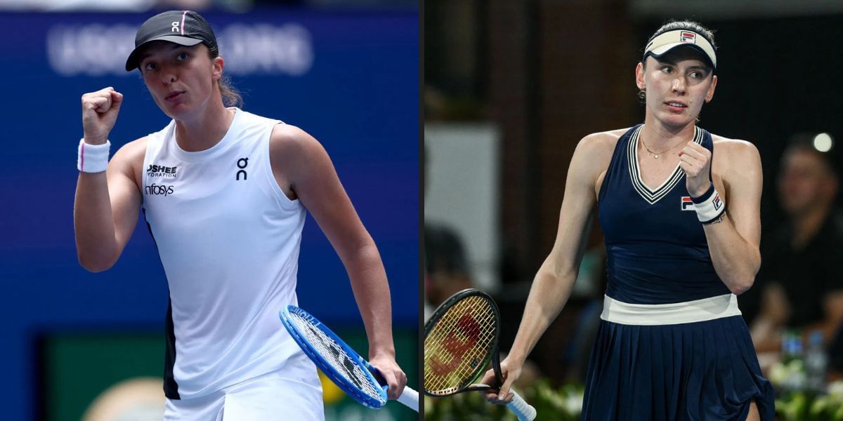 Iga Swiatek will meet Ekaterina Alexandrova in the final of the Korea Open 2025. (Photos: Getty)