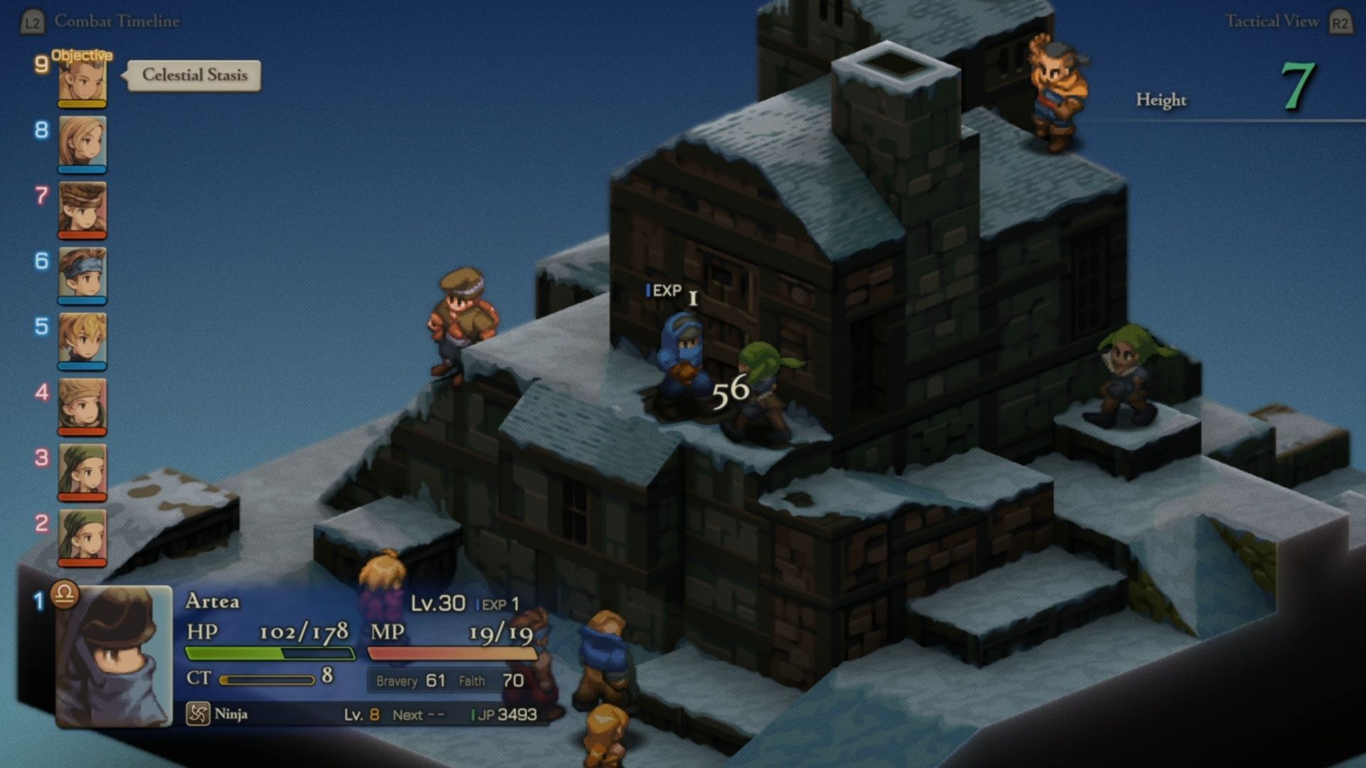The first step is to either buff/protect Orran from a distance, or get someone up there right away, like a Ninja (Image via Square Enix)