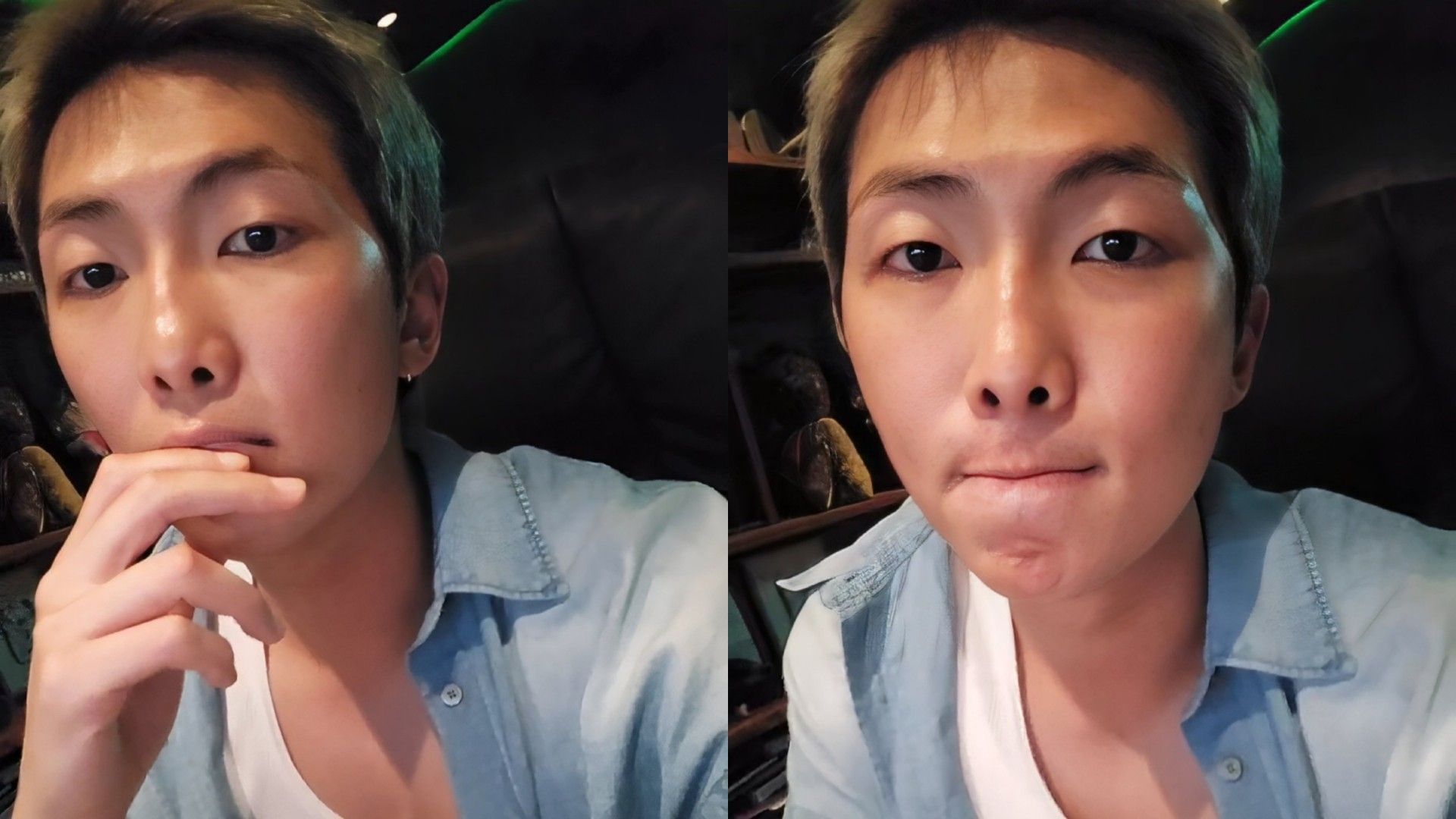 RM in Weverse live (Image via Weverse/BTS)