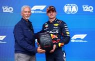 Damon Hill (L) and Max Verstappen (R) at the 2024 F1 Grand Prix of Belgium race weekend - Source: Getty