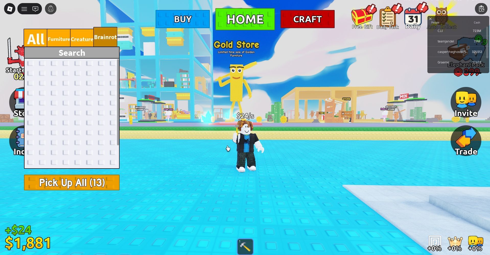 Redeem your in-game goodies (Image via Roblox)