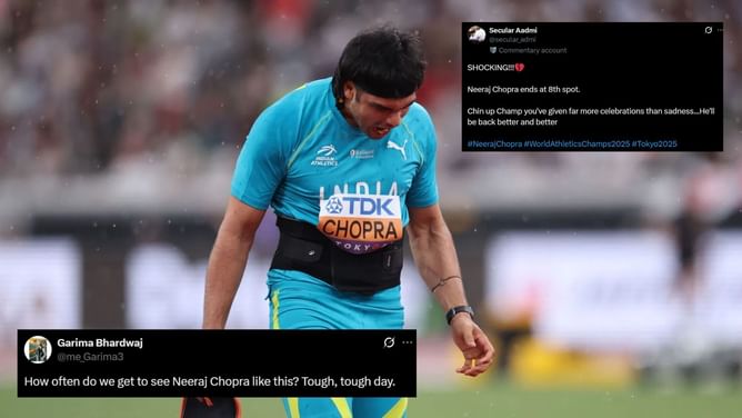 "We can understand that pain and agony" - Fans react as Neeraj Chopra fails to defend title at World Athletics Championships 2025
