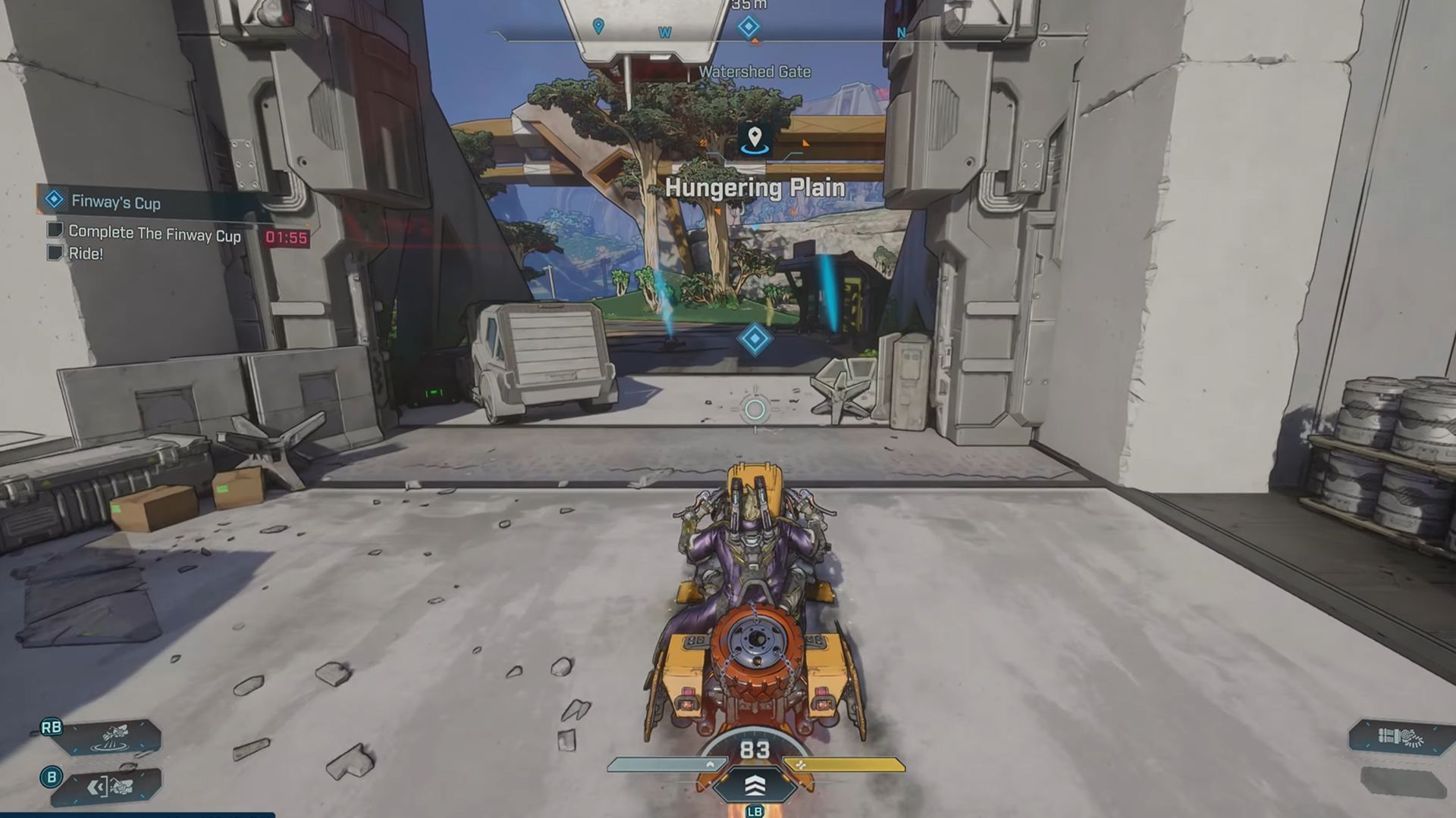 Use the vehicle's booster smartly to avoid crashing into obstacles on the road (Image via Gearbox Software)