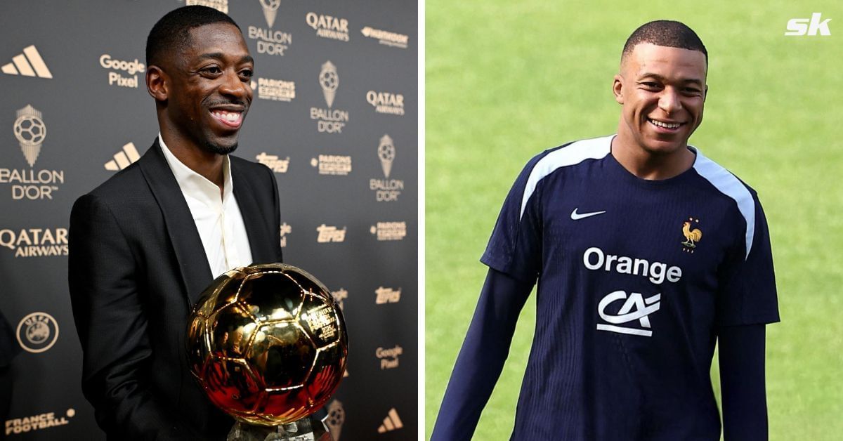 Ousmane Dembele (left) and Kylian Mbappe - Both pics GETTY