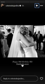 Celeste, Oilers' Leon Draisaitl's wife, Insta story - @ celestedesjardins