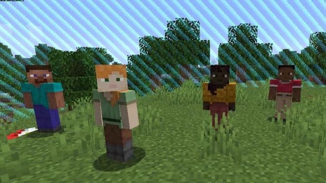 Minecraft player creates mirror effects using mannequin in latest snapshot