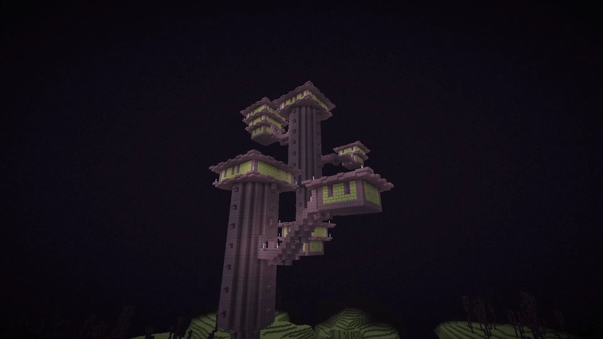 Minecraft player comes up with a concept for a new biome in the End (Image via Mojang Studios)