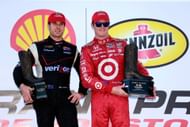Will Power shares the podium with Scott Dixon at the Shell and Pennzoil Grand Prix of Houston - Source: Getty
