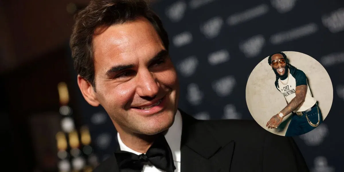 Roger Federer reveals childhood crush alongside Nigerian singer Burna Boy (Source: Getty, Instagram)