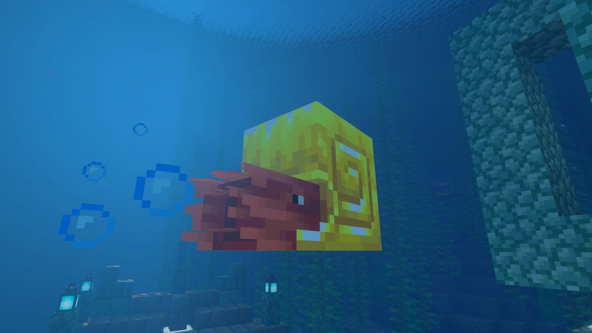 Nautilus is a brand new mob found in Minecraft (Image via Mojang Studios)