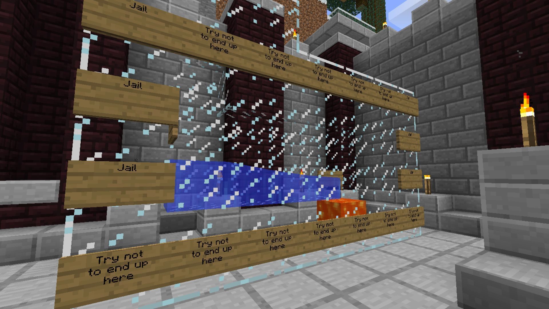 Prison severs are one of the oldest server ideas in Minecraft (Image via Sportskeeda Gaming || Mojang Studios)