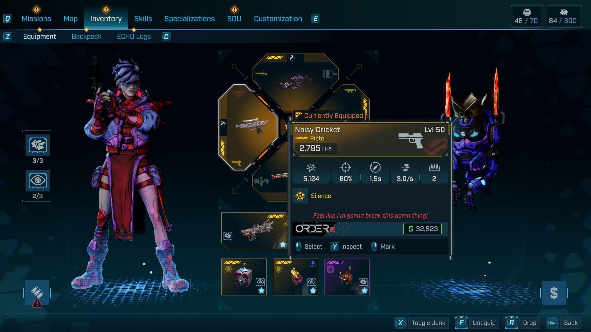 Noisy Cricket is needed to perform the Cricket jump (Image via 2K)
