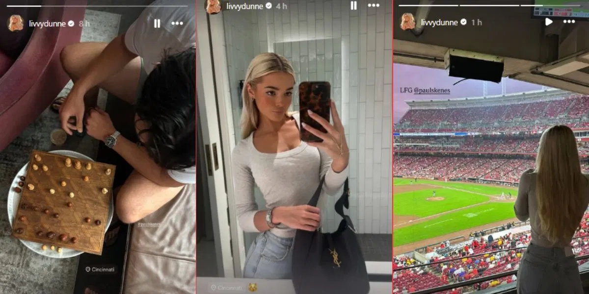 Screenshots of Dunne&#039;s Instagram story.