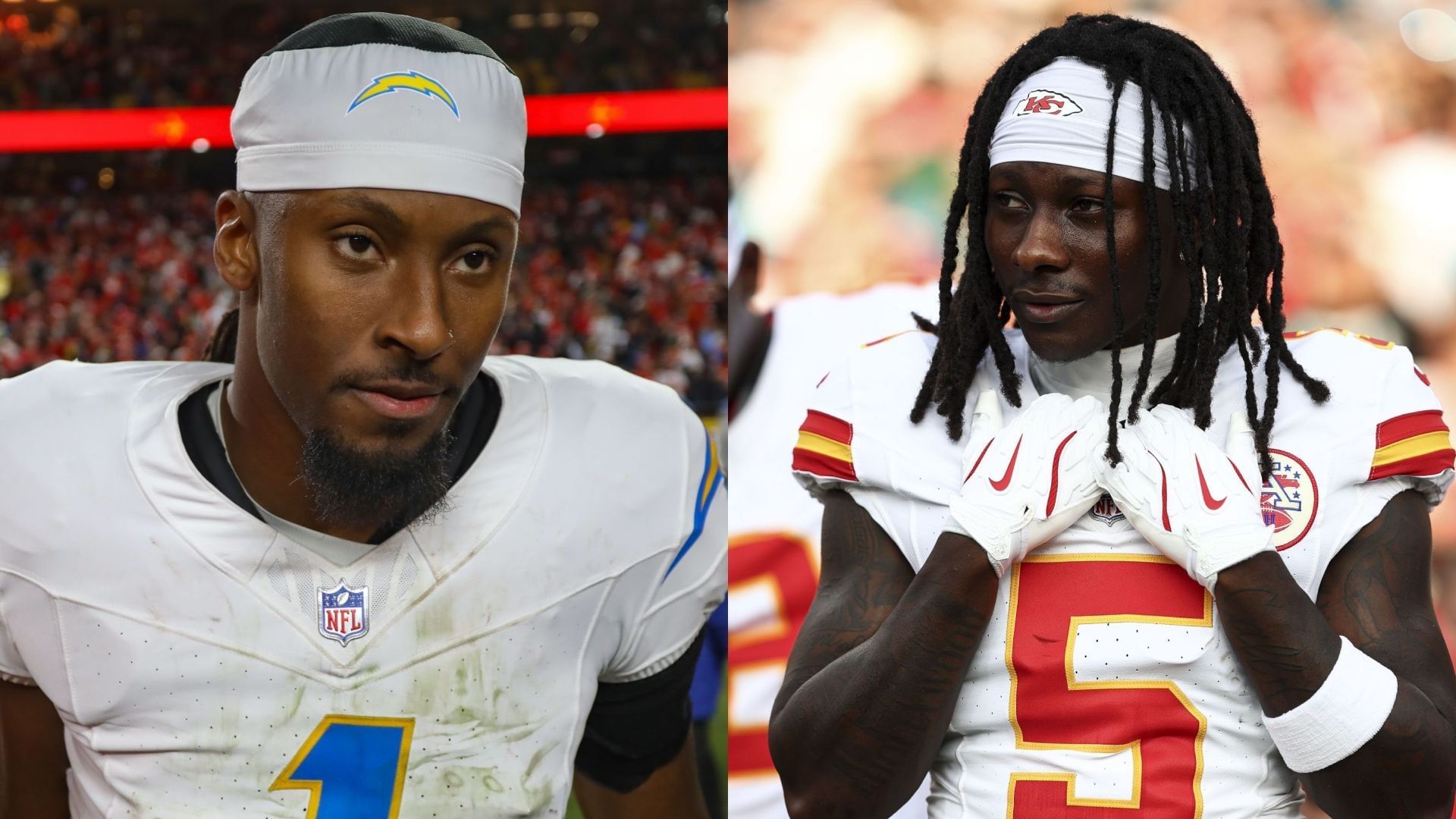 Quentin Johnston or Hollywood Brown: Who should I start in Week 2 Fantasy Football? - via Getty/CMS