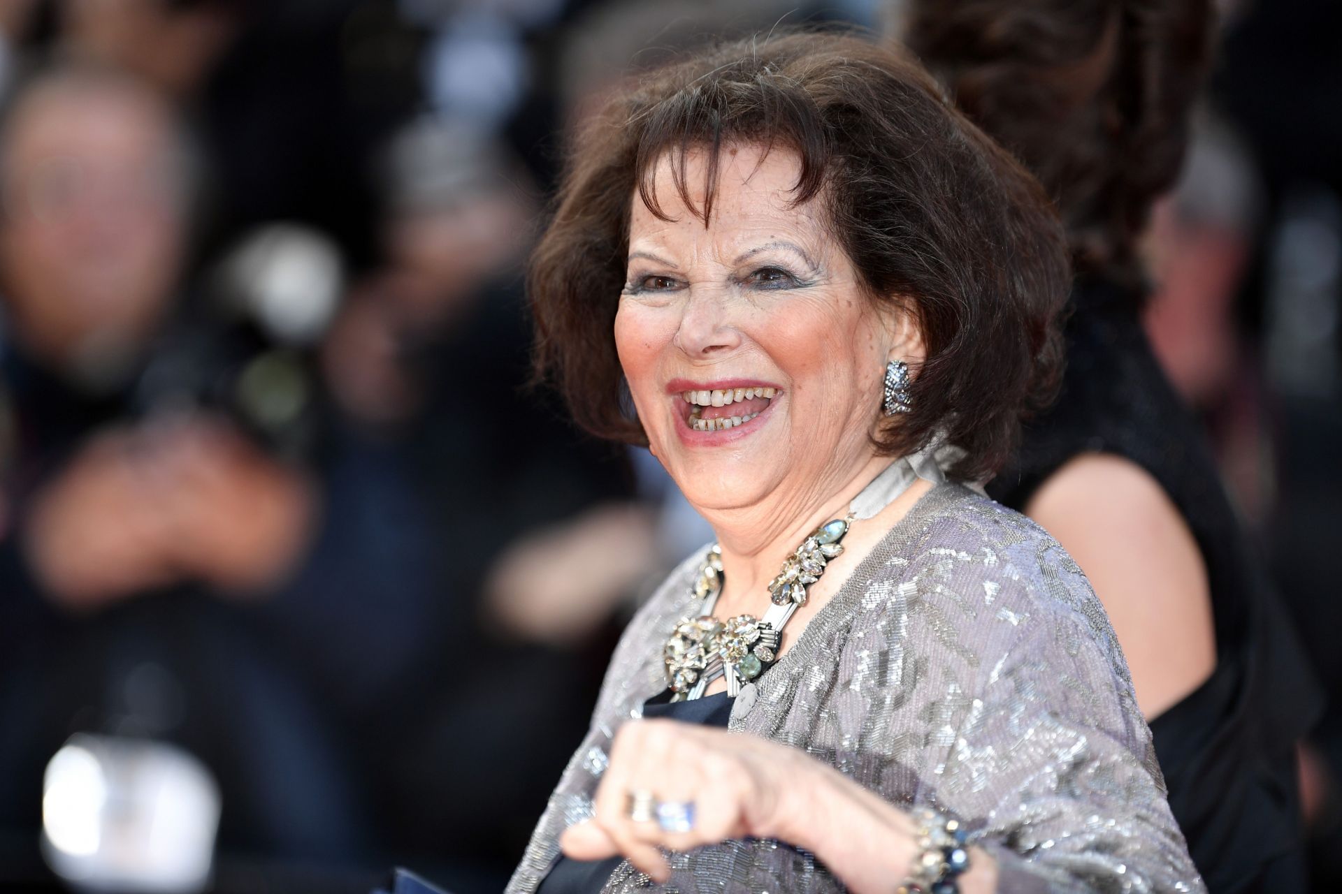 Italian actress Claudia Cardinale arrives for the screening of the film &#039;Sink Or Swim (Le Grand Bain)&#039; (Photo by Mustafa Yalcin/Anadolu Agency/Getty Images)