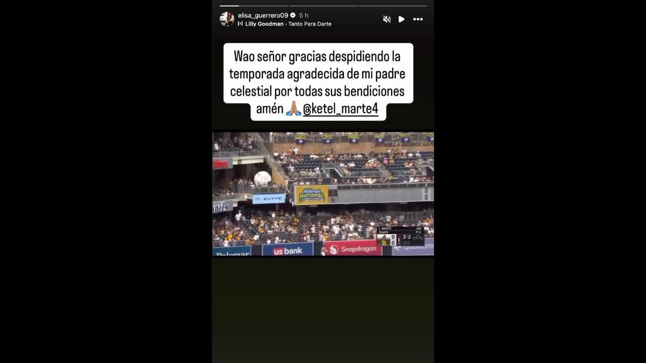 Screenshot of Elisa Guerrero&#039;s Instagram Story (Image from - Instagram.com/@elisa_guerrero09 IG Stories)