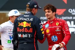Watch: Charles Leclerc walks up to Max Verstappen to congratulate him on the F1 Azerbaijan GP pole