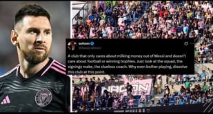 "Only cares about milking money out of Messi", "Liquidate the whole team" - Fans slam Inter Miami as Lionel Messi's side lose 3-0 against Charlotte