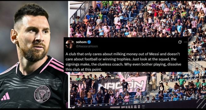 "Only cares about milking money out of Messi", "Liquidate the whole team" - Fans slam Inter Miami as Lionel Messi's side lose 3-0 against Charlotte