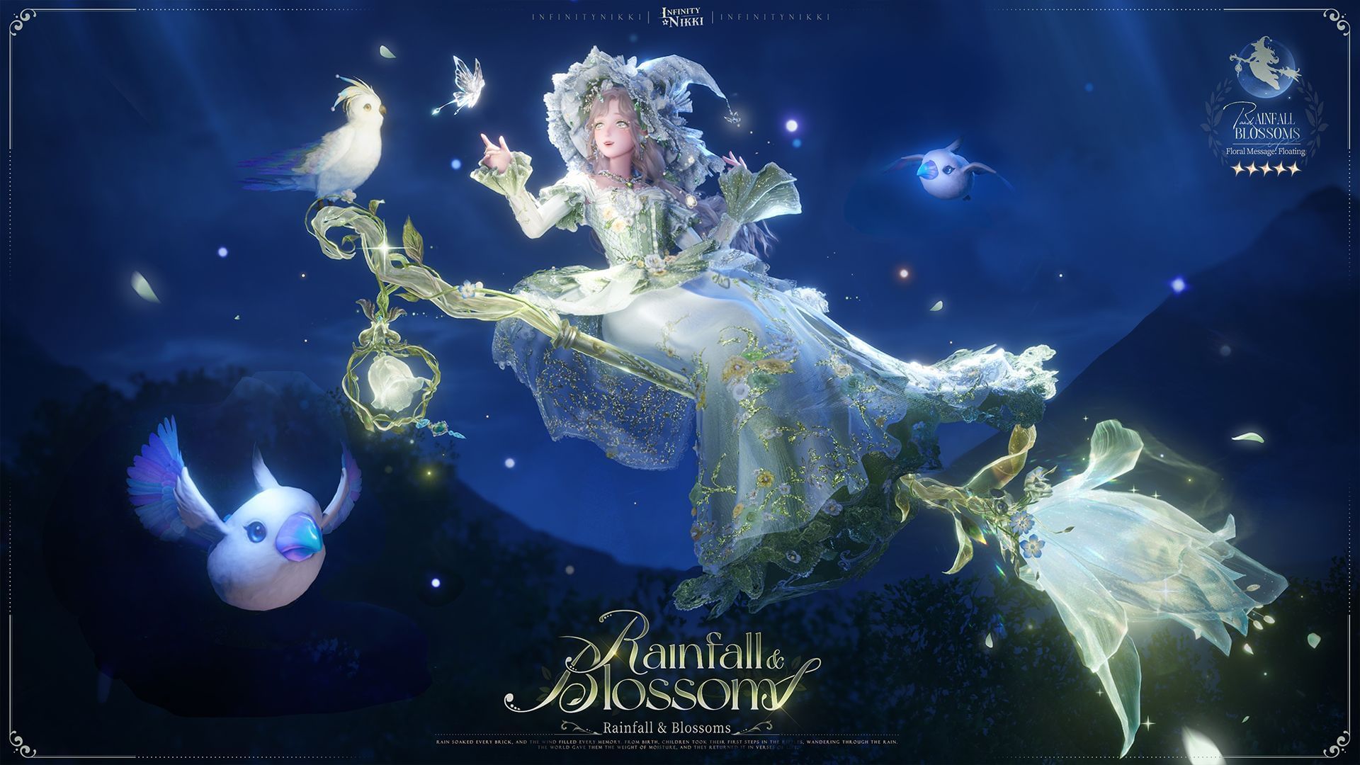 5-star outfit Rainfall &amp; Blossoms (Image via Infold Games)