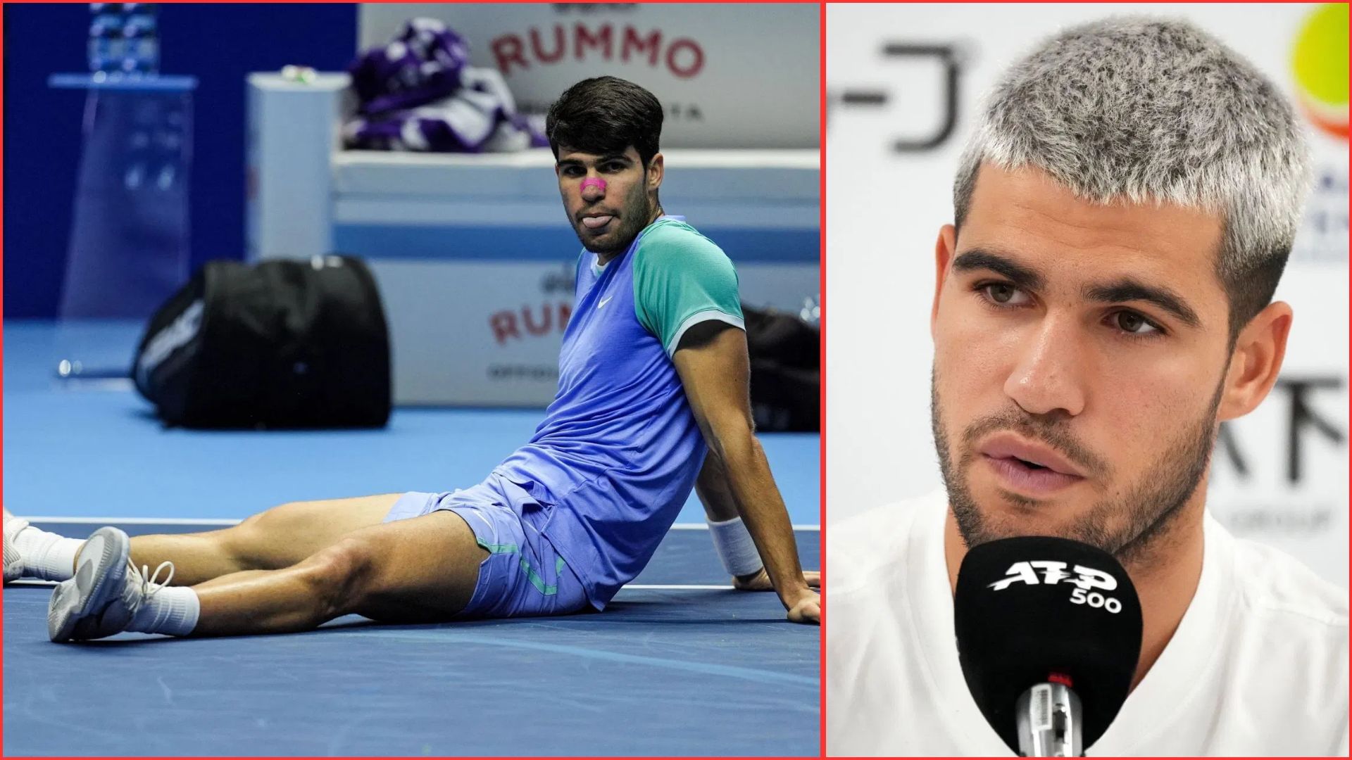 Carlos Alcaraz suffered an injury at the Japan Open | Getty