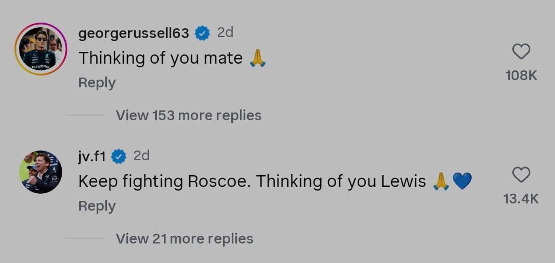 Image credits: Instagram/@lewishamilton
