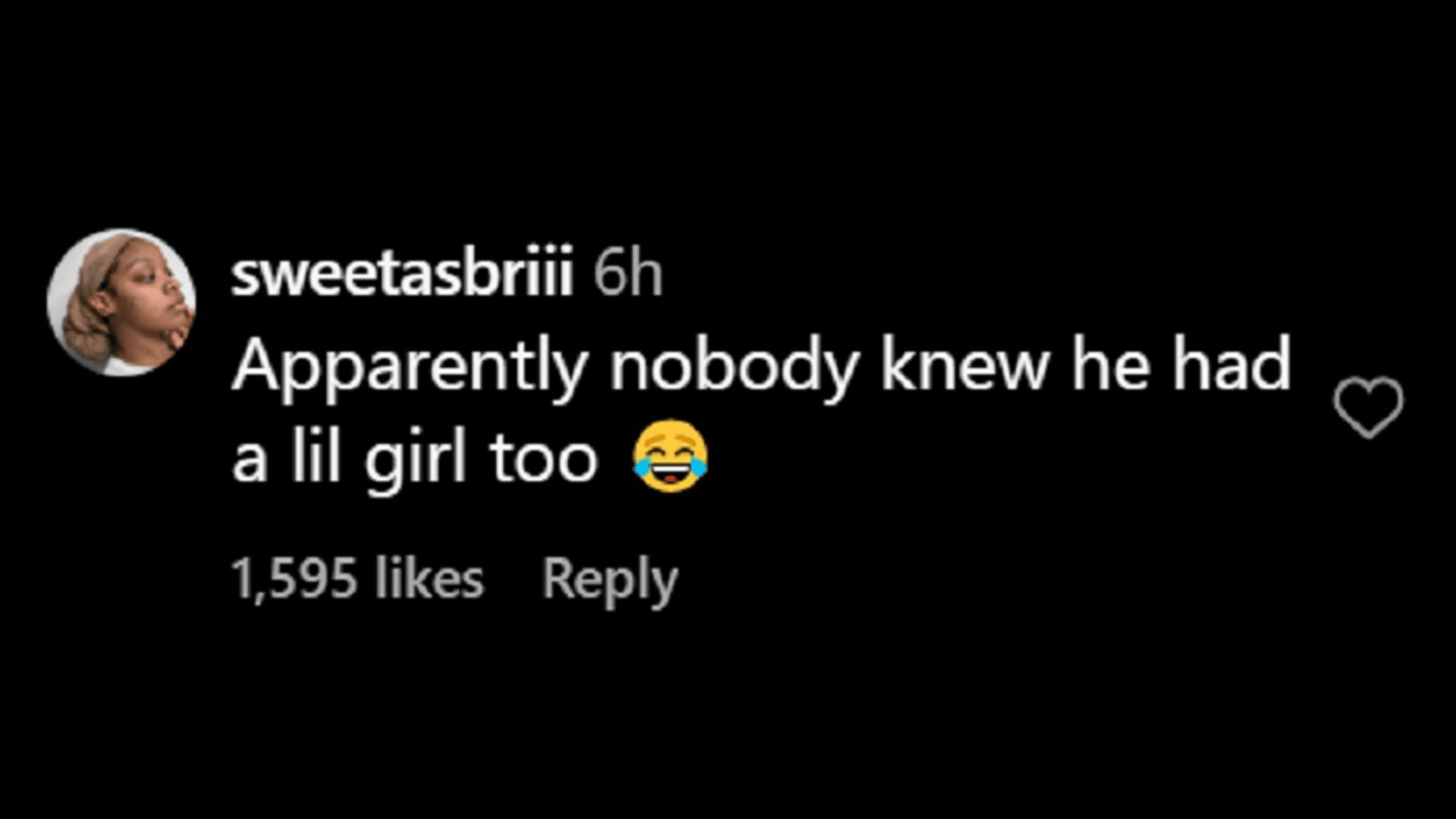 Another netizen brought up the fact that many people are unaware that Carmelo Anthony had a daughter. Credit: theshaderoom/IG