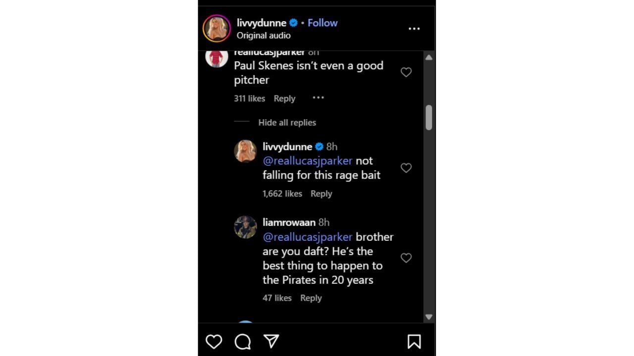 Comments section