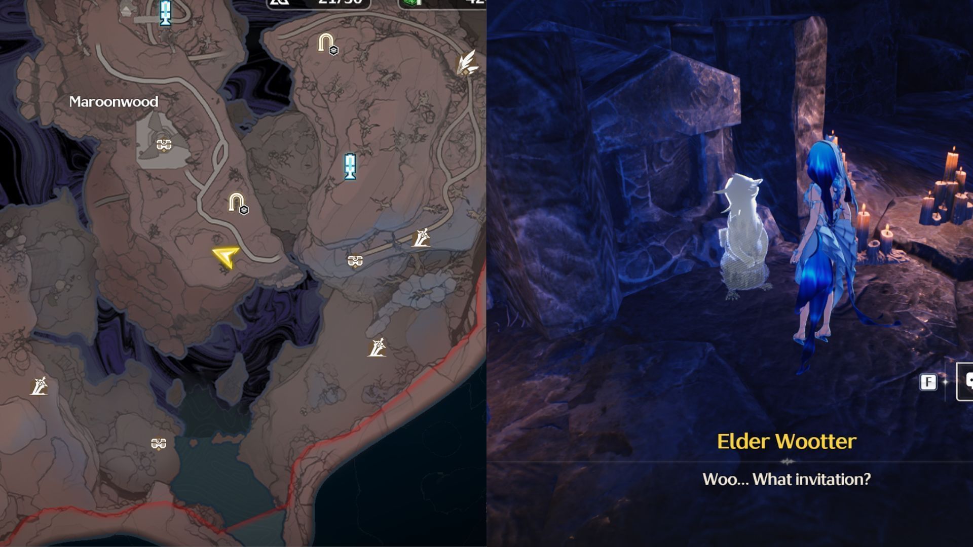 Find the Elder Wootter across the stream (Image via Kuro Games)