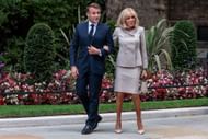 President of France Emmanuel Macron and his wife Brigitte Macron (image through Getty)