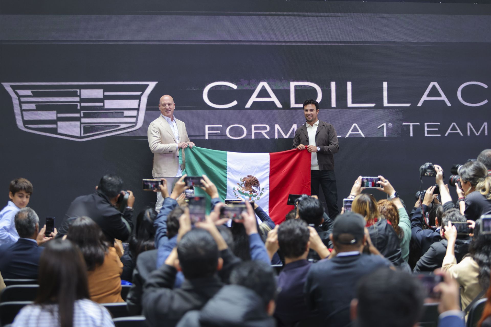 Sergio Perez Addresses The Media After Announcing His Return To Formula 1 - Source: Getty