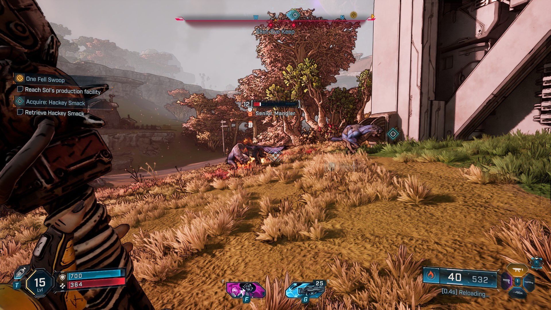 Prepare to encounter large groups of Rippers who guard this area (Image via Gearbox Software)